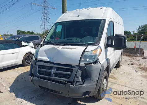 2016 Ram Promaster 2500 High Roof from USA, damaged, VIN 3C6TRVCG9GE107680